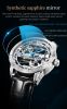 8971Hot Sell  Skeleton High Quality Gift Sport Luxury Men Business Stainless Steel Automatic Mechanical WristWatch Men Watch