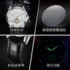 OLEVS 6668 High End New Stainless Steel Watch Tourbillon Automatic Movement Mechanical Watches For Men