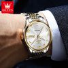 OLEVS 9929 Classic Fashion Brand Alloy Case Stainless Steel Strap Custom Design Man Wrist Mechanical watch