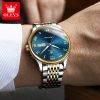 OLEVS 9929 Classic Fashion Brand Alloy Case Stainless Steel Strap Custom Design Man Wrist Mechanical watch