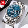 OLEVS 2889 Watch Fashion Luxury Stainless Steel back cover Band Quartz Watches For Men