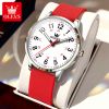 OLEVS 9953 Simple Fashion Waterproof Glow Silicone Watch Band Watch Nurse Watch Women's Watch