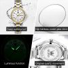 OLEVS 5567 Women's Watch Luxury Brand Quartz Watch Couple OEM LOGO Low Price Clock Stainless Steel Digital Date Clock