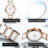 OLEVS 5877 Ceramic Quartz Watch For women Luxury High Quality women&amp;amp;#039;s Stainless Steel Business Luxury Watches