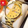 OLEVS 5567 Men's Watch Luxury Brand Quartz Watch Couple OEM LOGO Low Price Clock Stainless Steel Digital Date Clock