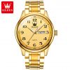 OLEVS 5567 Men's Watch Luxury Brand Quartz Watch Couple OEM LOGO Low Price Clock Stainless Steel Digital Date Clock