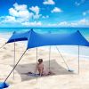 Hot Selling Outdoor Beach Sun Shelter Pop Up Beach Tent Sunshade 4 Pole With Carry Bag