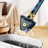 New 360 degree rotating triangle rotary lazy mop automatic water wringing hands free dry and wet mop multi-purpose cleaning mop