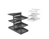 Heavy Duty Pot and Pan Organizer Rack for Kitchen Cabinet, Under Sink Storage with 3 Adjustable Tiers (Solid Style)