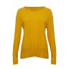 Hot Sale Sweater Designer Style Cozy Light 16G Fine Knit Long Sleeve Ribbed Wool Cashmere Knit Pull Sweater