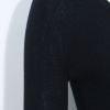 New Arrivals V neck Seamless Fine Knit 18G Plain Inner wear Merino Wool Basic Sweater Knitted Top