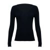 New Arrivals V neck Seamless Fine Knit 18G Plain Inner wear Merino Wool Basic Sweater Knitted Top