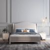 Wood and Upholstered Bed 2030#