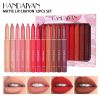 Non-Stick Cup Lipstick Pencil Retractable Lip Crayon Twistable and Sharpenable Long Lasting Matte Lip Liner Pencil Set