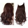 12/14/16/18/22 Inch Thick Long Wavy Invisible Wire Synthetic Blonde Hair Extension