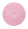 Silicone Makeup Brush Scrubber Cleaner Mat,Portable Cosmetic Brush Cleaner with Suction Cup