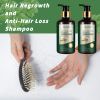 Herbal Ginger Womens Hair Shampoo & Conditioner for Oily Hair, Nourishes and Strengthens Hair Roots, Improves Frizz