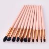 Eye Makeup Brushes,11pcs Eyeshadow Brushes Rose Gold Makeup Brushes Set with Soft Synthetic Hairs