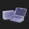 Small Clear Plastic Beads Storage Containers Box with Hinged Lid