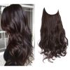 12/14/16/18/22 Inch Thick Long Wavy Invisible Wire Synthetic Blonde Hair Extension