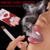 Smoke Pipe Lip Color Changing Lipstick Little Smoke Cigarette Matte Lipstick Lip Balm Set Kit for Women