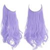 12/14/16/18/22 Inch Thick Long Wavy Invisible Wire Synthetic Blonde Hair Extension