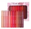 Non-Stick Cup Lipstick Pencil Retractable Lip Crayon Twistable and Sharpenable Long Lasting Matte Lip Liner Pencil Set