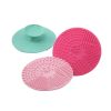 Silicone Makeup Brush Scrubber Cleaner Mat,Portable Cosmetic Brush Cleaner with Suction Cup