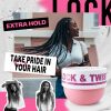 Castor Coconut Oil Extreme Hold All Day Locks Hair Braiding Gel for Box Braids and Extra Hold