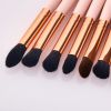 Eye Makeup Brushes,11pcs Eyeshadow Brushes Rose Gold Makeup Brushes Set with Soft Synthetic Hairs