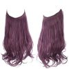 12/14/16/18/22 Inch Thick Long Wavy Invisible Wire Synthetic Blonde Hair Extension