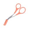 Pink Professional Eyelash Makeup Scissors Stainless Steel Eyebrow Trimming Scissors with Comb