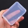 Small Clear Plastic Beads Storage Containers Box with Hinged Lid