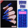 Lady French Style Full Cover Acrylic Artificial Nail Tips with Box for Nail Tips Art Salons and Home DIY