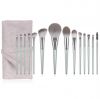 Makeup Brush Set 14 Pcs Synthetic Foundation Powder Conceallers Eye Shadows Blush Makeup Brushes with Case