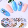 Manicure Decoration Accessories Disc Nail Glitter Rhinestone Crystal Gems Jewelry Bead