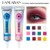 12 Colors Matte Liquid Cream Eyeshadow Waterproof and Highly Pigmented Eye Shadow Gel