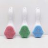 Silicone Face Scrubber Exfoliating Brush Manual Handheld Facial Cleansing Brush Blackhead Scrubber for Face Skincare