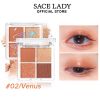 Matte & Shimmer Powder Eye Shadow Palette Makeup Long-Lasting Four Colors Eyeshadow Palette