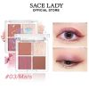 Matte & Shimmer Powder Eye Shadow Palette Makeup Long-Lasting Four Colors Eyeshadow Palette