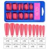 Lady French Style Full Cover Acrylic Artificial Nail Tips with Box for Nail Tips Art Salons and Home DIY