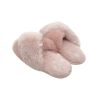 Winter Women's Cross Strap Fuzzy Soft House Slippers Plush Furry Warm Cozy Open Toe Fluffy Home Shoes Comfy fluffy slippers