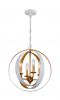 4 Light Bronze & Gold Sphere Mini Chandelier