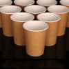 8oz 9oz 12oz Custom Printed PE Coated Kraft Double Wall Paper Cup Wholesale Coffee Cup