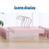 Non-slip plastic hangers trousers rack pants clip skirt clip underwear rack cabinet frosted drying clothes hanging clothing store rack