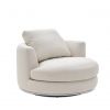 Yimi Hamilton Round Performance Fabric Swivel Armchair