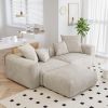 Yimi - Corduroy Sectional Sofa