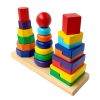 Three-column Superposition Geometric Teaching aids Intelligence Board Geometric Sorting Boards For kids Early Educational