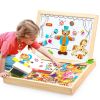 Magnetic jigsaw double-sided drawing board