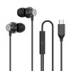 In-ear Wired 3.5mm round mouth Type-C Flat Mouth earbuds Metal heavy bass earplugs